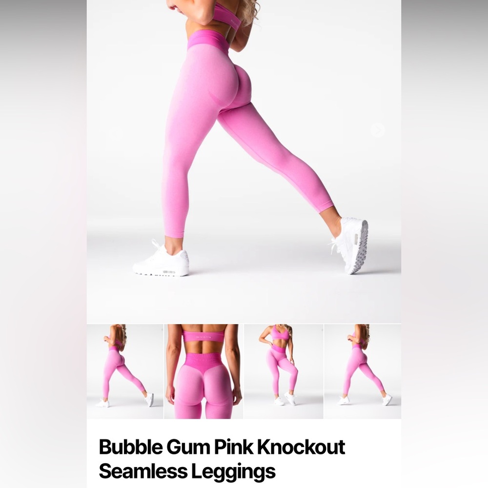NVGTN - Bubble Gum Pink Knockout Seamless Leggings